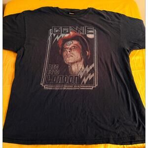 BOWIE FADED Ziggy Stardust Unique Dec 1972 London Tour Redux 2XL